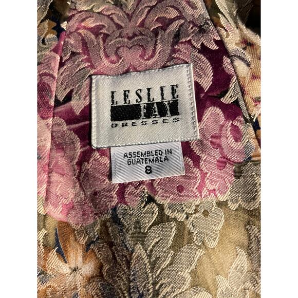 Vtg. Leslie Fay Floral Blazer SZ 8 - Picture 4 of 9